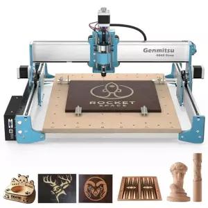 Genmitsu 4040 Reno CNC 라우터 밀링 기계 목공용 아크릴 절단, 벨트 구동, 조용한 움직임, 목재 금속 조각 커터 조각기, 작업 구역 15.75 x 3