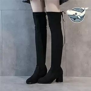 겨울 데일리 롱부츠 스웨이드 따뜻한 기모 안감 여성롱부츠 롱부츠코디 양털롱부츠