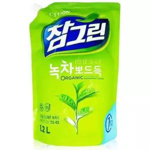 참그린 녹차 1200ml 주방세제 설거지 설겆이 기름제거