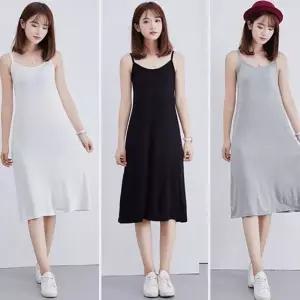 민소매 나시원피스 여름 휴가 롱 슬립 비치 휴양지 슬림롱원피스 해변원피스 (W3D3FDE)