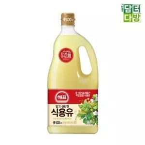 튀김요리 부침개 콩기름 식용유 1.8L 3개 대용량 대두유 주방용 식재료 조미료