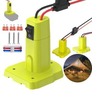 Ryobi 18V ONE + Nimh/Nicd/리튬 이온 배터리와 호환되는 팩 파워 휠 어댑터 DIY 도구 커넥터