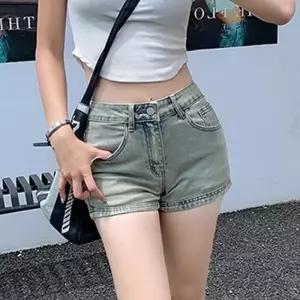 [에이투지]데님 핫팬츠 여대생 여행룩 바캉스룩 패션 반바지 (16429632A)