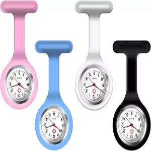 AGEN KGEN 4팩 간호사 시계 로 클립