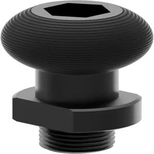 택폼 블랙 오토바이 미러 홀 마운트 M10 125 역방향 미세 나사산 20mm 볼 하드코트 아노다이징 CNC 빌렛