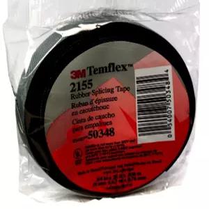 3M 템플렉스 고무 스플라이싱 테이프 2155 34인치 22피트 검은색 범용 자가 융합 전기 절연 롤 1개