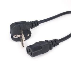 1.2/1.5/1.8m EU 전원 케이블 유로 플러그 IEC C13 AC 공급 장치 연장 코드 PC 컴퓨터 모니터 삼성호환 TV