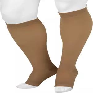 쥬조 베이직 4411 무릎 높이 2030mmHg 오픈 토 압박 스타킹 남녀 쇼트 2 II 베이지