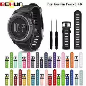 가민피닉스 Garmin Fenix ？？3 3 HR ？？5X 6X Pro 손목 시계 밴드 26mm 너비 야외 스포츠 실리콘 교체 스