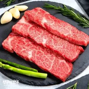 [압구정한우] 1++등급 한우 살치살 1kg 200g x 5) 냉장 투뿔 구이용 스테이크 소고기