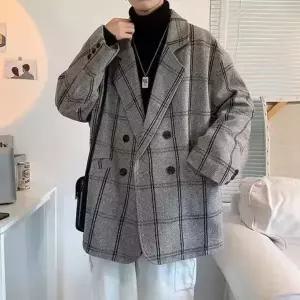 남사친 하프 모직 슬림핏 코트 쭈리 재킷 원픽1