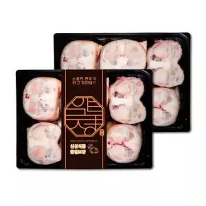[압구정한우] 한우 우족 6kg 3kg x 2) 보신용 1++ 투뿔 곰탕 우족탕 찜 곰거리 소 뼈 몸보신 보양식 세트