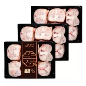 [압구정한우] 한우 우족 9kg 3kg x 3) 보신용 1++ 투뿔 곰탕 우족탕 찜 곰거리 소 뼈 몸보신 보양식 세트