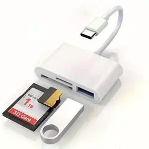 [호환] USB C-SDTF 메모리 카드 리더기  15 Pro iPad Mac MacBook 노트북 AndroidPC 및 Acc와 호환되는 3-i