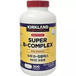 커클랜드 시그니춰 슈퍼 B-콤플렉스 1236mgX500정/비타민 보충용 500일분