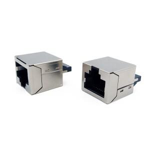 10/20PCS RJ50 커넥터 10P10C 암 기본 용접 케이블 보안 통신 RJ48 방수 네트워크 포트