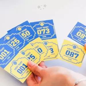 행사 이벤트 추첨 응모 경품 뽑기 번호표 티켓 용지 돌잔치 파티 게임 용품