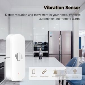 Tuya ZigBee 진동 감지기 스마트 라이프 앱 모니터 원격 보안 보호 센서 모션 충격 알람 게이트웨이 필요