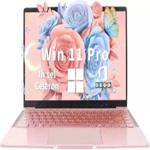 스비쿠 14인치 로즈 골드 노트북 텔 쿼드코어 J4105 프로세서 FHD IPS 디스플레이 6GB RAM SSD Win 11 Pro