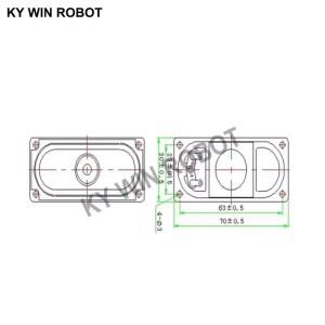 2개/몫 LCD 모니터/TV 스피커 경적 5W 4R 3070 시끄러운 옴 와트 두께 17MM