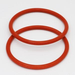 식품 등급 빨간색 실리콘 오일 도장 O링 가스켓  100x4 (OD x 두께) 4mm 두께  5 개