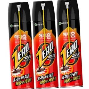 바퀴벌레약 바퀴벌레 스프레이 500mlX3개 살충제 해충제 제거제 박멸제 벌레