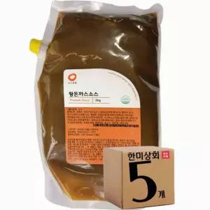 푸드공방 소스공방 왕돈까스 소스 2Kg 5개