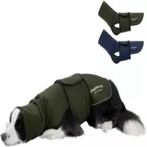 반려견을 위한 익스플로러U 불안 조끼 피부 친화적 천둥 진정 셔츠 불꽃놀이 수의사 방문 및 분리 - 약