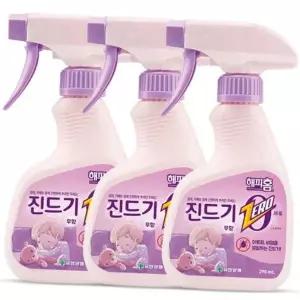 홈케어 진드기 퇴치제 290mlx3개 침구 진드기 스프레이 박멸제 제거제 살충제
