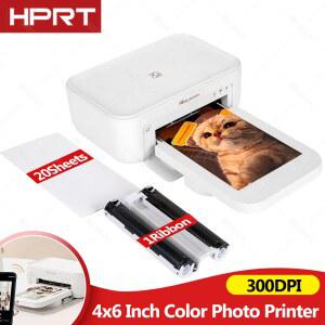 300dpi 컬러 포토 프린터 Wifi 4x6 인치 승화 전송 블루투스 무선 메이커 리본 용지