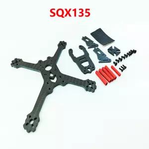 AlfaRC SQX135 135mm 쿼드콥터 카본 파이버 트루 X 프레임 DIY 실내용 마이크로 FPV 레이싱 드론 3인치