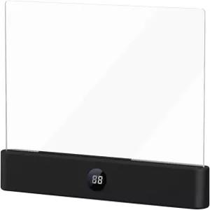 Rvluw 클리어 LED 플랫 리딩 라이트 충전식 클립 북 전체 페이지 3가지 색상과 야간 침대 옆 타이머가 있는
