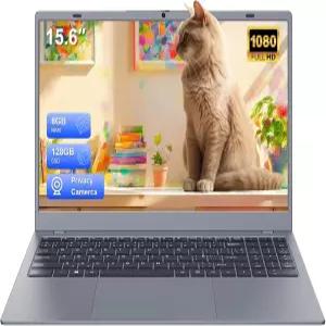 VIGSENUP 노트북 15.6인치 8GB RAM LPDDR4 SSD 1TB까지 확장 가능 AMD 애슬론 프로세서 최대 2.6GHz WiFi 5