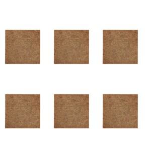 6Pcs 네스팅 매트 다기능 코코넛 섬유 편안하고 세탁 가능한 가금류 용품 닭장용 침구