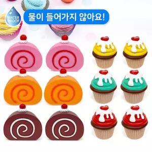 소근육발달 말랑이 롤케익n컵케익세트 12Pcs 동심놀이 조카선물 간접행동놀이 설
