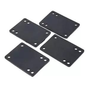 고무 롱보드 라이저 패드 스케이트 충격 트럭 장착 하드웨어 야외 스포츠 도구 블랙 76x55mm 4 개