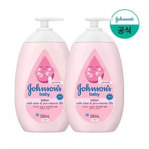 [존슨즈베이비/공식] 핑크로션 500ml x2 외 유아바디케어 모음전(로션,워시,오일 외)