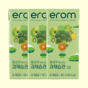 이롬 과채습관 그린 190ml 16팩 과채주스