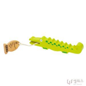 악어 원목 귀로 등긁어서 소리내는 아기 리듬 타악기