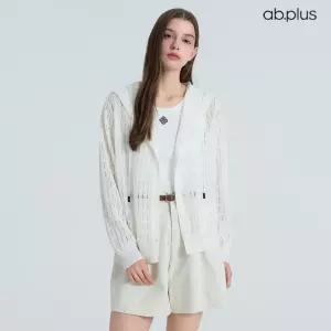 [ab.plus] 여름 린넨 블렌디드 스카시 후드 니트 가디건 (LSA2MY37A)