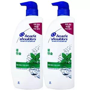 헤드앤숄더 쿨멘솔 샴푸 850ml 2개 가려운두피 딥클린 애플