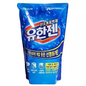 유한젠 산소계표백제 분말형 1kg / 흰옷 표백 얼룩제거 냄새제거