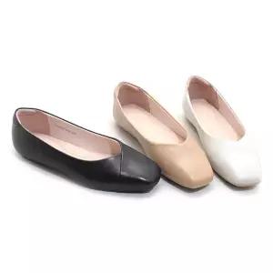 갤러리아 세라 여성 소가죽 컴포트 플랫 슈즈 구두 C22P654 컬러 3종 1CM