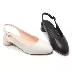 갤러리아 SAERA 세라 여성 슬링백 샌들 C22G601 흑색,아이보리 3CM