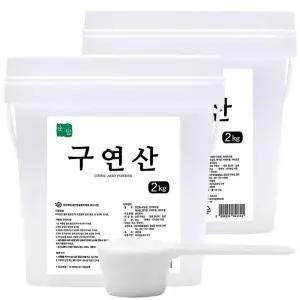 순담 구연산 2kg[2개] 총 4kg 스푼 섬유유연제 세정제 세제