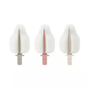 마더케이 리필형 스펀지 젖꼭지솔 리필 3p 세트, 1세트, 베이지 + 인디핑크 + 크림