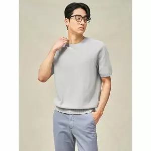 [빈폴] [빈폴][빈폴솔솔니트] 코튼실크 라운드 니트  그레이 (BC5251C233) (BC5251C233)