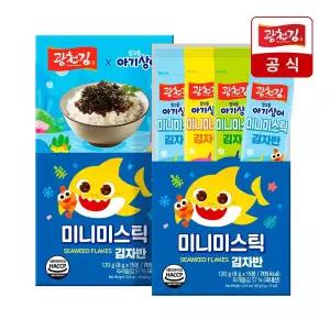 [광천김x핑크퐁] 미니미스틱 김자반 8g 15봉x2팩 총30봉
