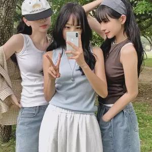 핫핑 [2타입] 이지골지 슬림핏 베이직 나시