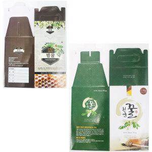 꿀병상자 1.2kg / 2.4kg 전용 꿀병박스 고급골재 제작 꿀병종이상자